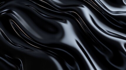 Fototapeta premium A deep, sleek black surface with soft