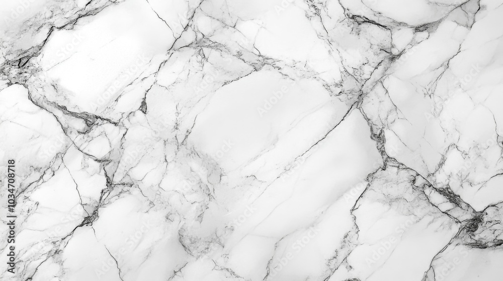 Poster luxurious white marble with striking dark veins lines the surface, showcasing natural patterns ideal