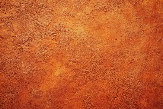Asymmetrical abstract terracotta plates background and texture