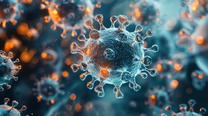 Researchers studying virus models on holographic displays to develop antiviral drugs