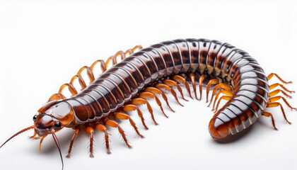 caterpillar isolated on white background 