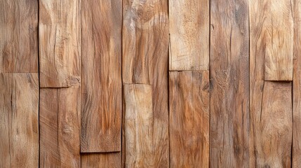 Fototapeta premium Detailed Closeup of Rustic Wooden Wall with Linear Grain Texture