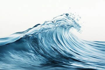 Obraz premium an ocean wave with a white background