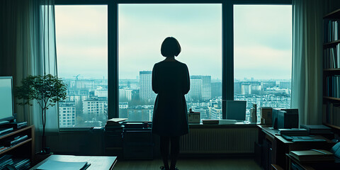 Mulher de neg&oacute;cios em uma chamada de videoconfer&ecirc;ncia