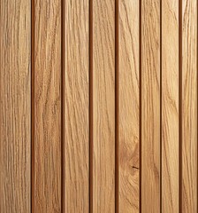 Modern Wooden Panel Wall with Precise Striped Pattern and Natural Wooden Grain Texture