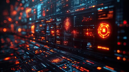 Fototapeta premium concept of business transformation showcasing elements of digital development and modern efficiency with symbols representing innovation growth and technological advancement in corporate setting