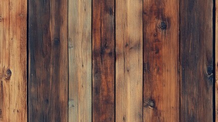 Naklejka premium Close up view of a wooden plank background