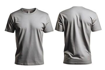 Blank White Tshirt Mockup Front and Back View