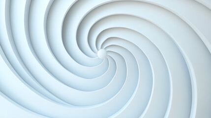 Obraz premium Abstract spiral design with smooth curves and soft gradients in light tones, creating a sense of depth and movement.