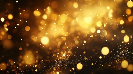 Obraz premium New Year event background with glitter, lights, and fireworks, creating a grand and festive atmosphere.