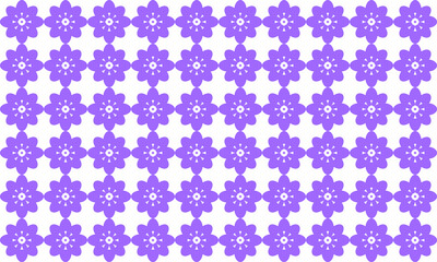 Seamless purple flower pattern, no background