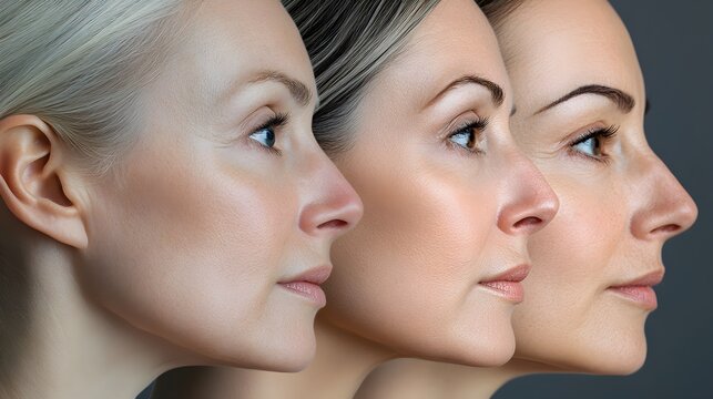 Article on long-term facelift effects, featuring before-and-after images highlighting the reduction of fine lines and deep wrinkles, with smoother, tighter skin over time