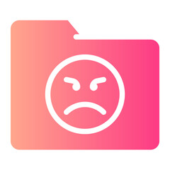 Obraz premium folder gradient icon