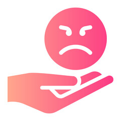 hand gradient icon
