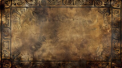 A weathered, golden background with intricate swirling patterns. Perfect for your next design project!