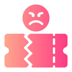 ticket gradient icon
