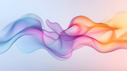 Organic shapes with flowing gradients of color subtly moving in a calm rhythm