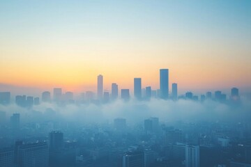 Air Pollution with smoke and haze in daily life of human