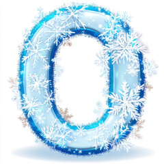 Letter "O" - Cute Winter Alphabet Series with Transparent Background