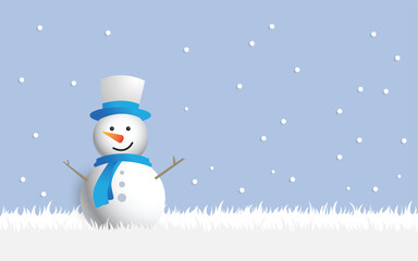 snowman christmas, Winter holidays concept, vector design
