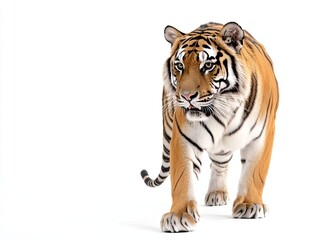 Obraz premium tiger isolated on white background