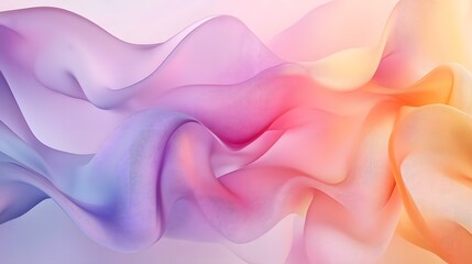 Obraz premium Flowing organic shapes with color gradients softly shifting in a repetitive calm motion