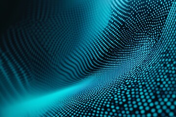 Obraz premium Abstract Blue Digital Art Background with Glowing Dots