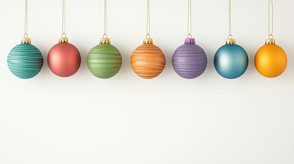 Handmade clay Christmas ornaments, crafted from natural materials for a sustainable holiday, 3D illustration