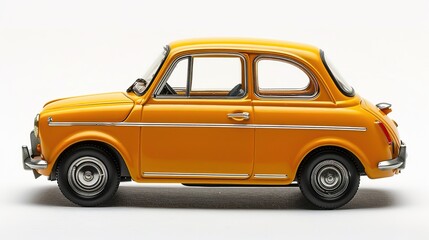 Obraz premium A Traffic Car on White Background - a dynamic and eye-catching visual. The traffic car on a pure white backdrop creates an engaging and appealing scene.