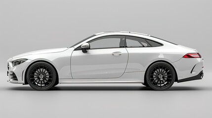 Obraz premium A Traffic Car on White Background - a dynamic and eye-catching visual. The traffic car on a pure white backdrop creates an engaging and appealing scene.