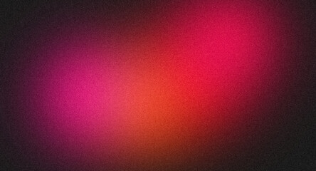 Magenta red color spot abstract grainy gradient texture backdrop design, vibrant colors noisy gradient, noise texture, header, poster, banner, copy space.