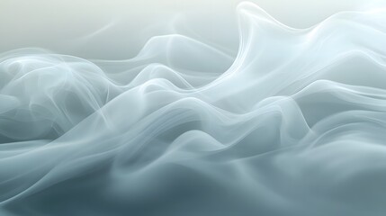 Obraz premium Twisting wisps of smoke flowing through a softly lit background with a sense of fluidity