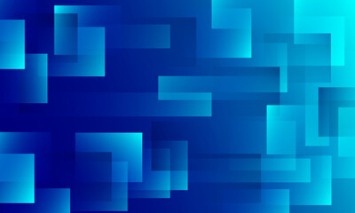 Blue abstract background with squares. Vector illustration