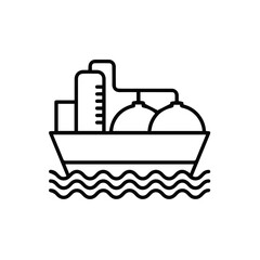 Oil icon symbol vector image Illustration
