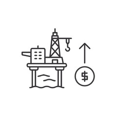 Oil icon symbol vector image Illustration
