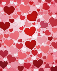 valentine background with hearts
