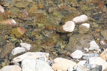 Gentle wave image of the clear water of Daecheongcheon