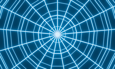 Obraz premium Blue neon background. Abstract neon