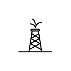 Oil icon symbol vector image Illustration
