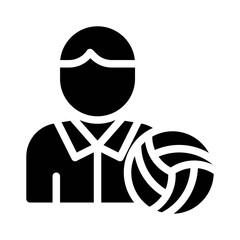 Volleyball glyph icon