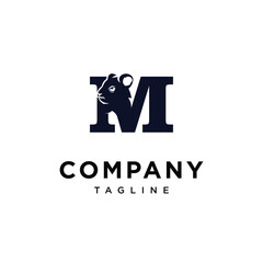 Letter M Quokka Logo Icon Vector