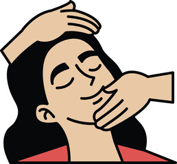 A woman is being massaged by a woman