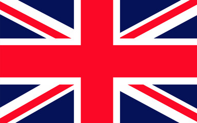 National flag of United Kingdom. UK country flag banner background vector illustration