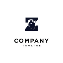 Letter Z Quokka Logo Icon Vector