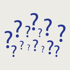 Question marks background design.