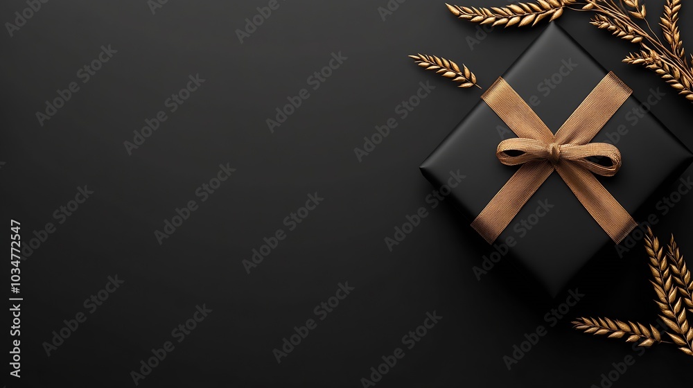 Poster simple and elegant black friday background : generative ai