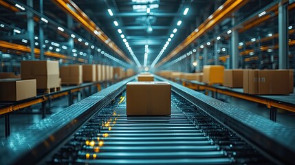 Fototapeta premium modern factory utilizing sustainable practices and renewable resources showcasing eco friendly manufacturing processes.stock image