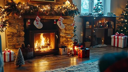 Cozy Christmas Fireplace