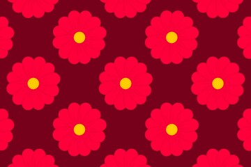 Red pattern, floral background, seamless pattern with red flowers, seamless pattern, red background with red flowers, red flowers, wrapping, flower, fabric, red background, red wallpaper, red, paper