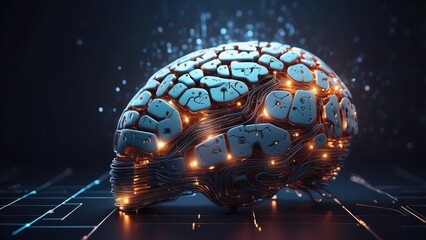 background with space for text, brain in labourer 